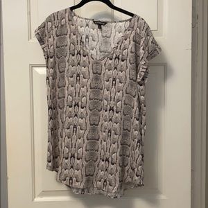 Express Snakeskin Print top